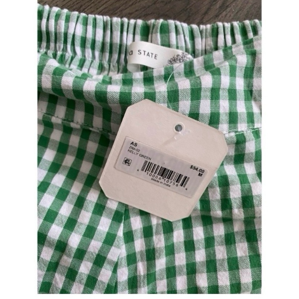 Altar'd State Green Gingham Ruffle Mini Set - Picture 6 of 7